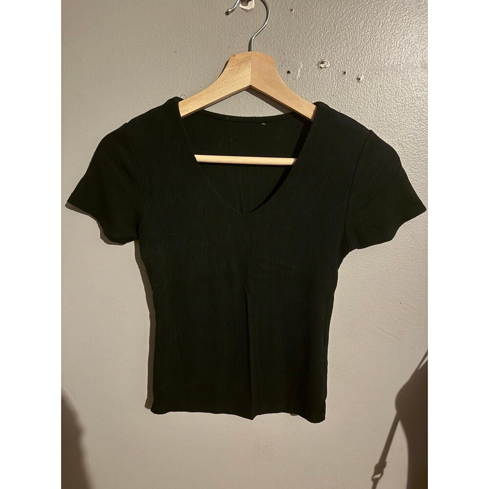 Plain V-Neck Tee M